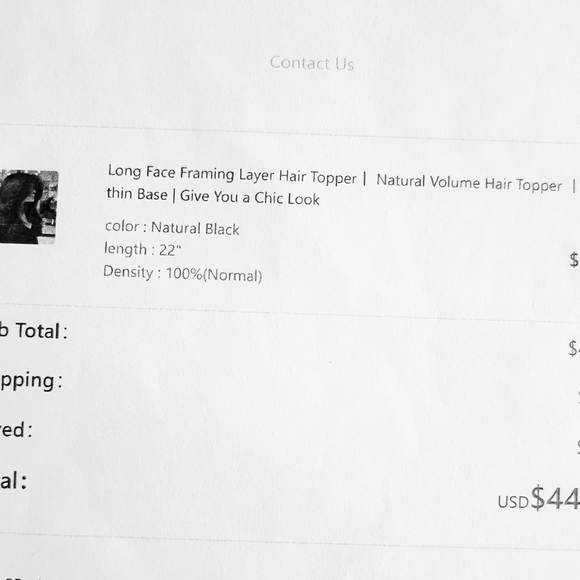 NWT Natural Black Face Frame Hair Extension Topper - Picture 5 of 7